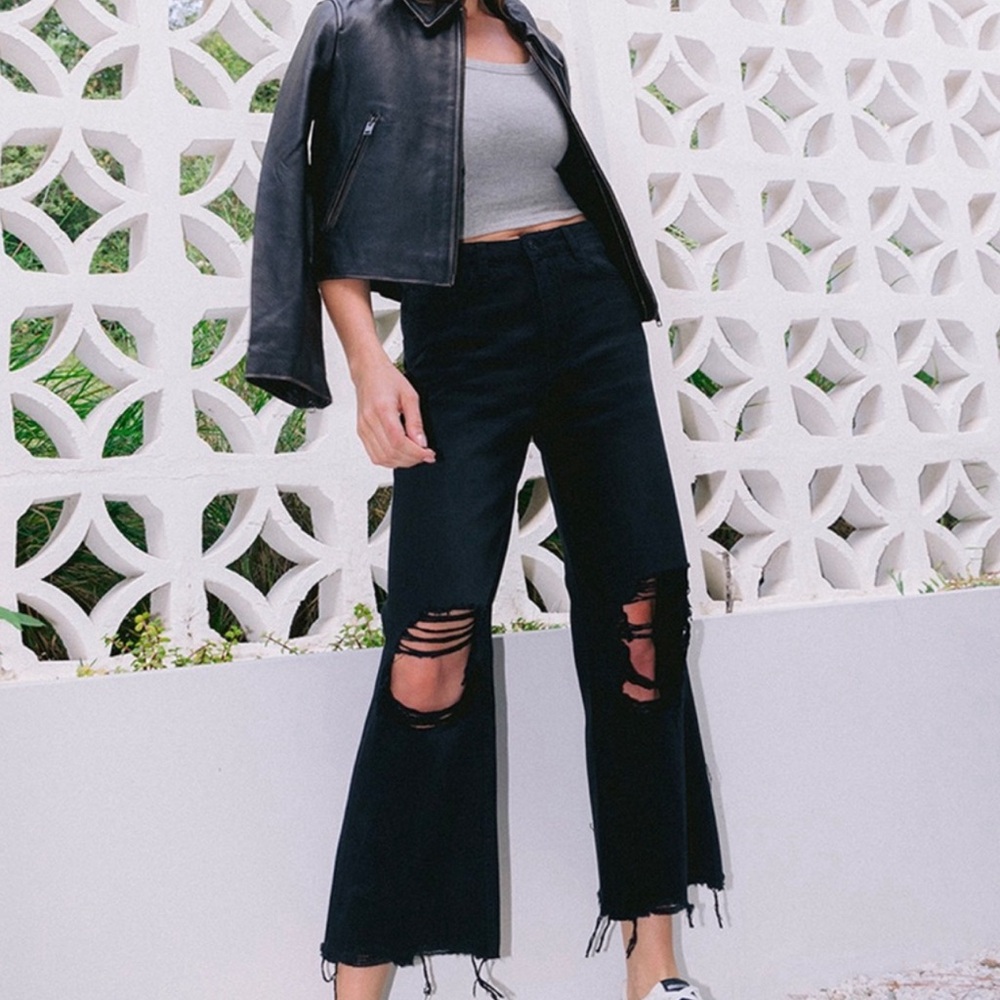 VERVET BY FLYING MONKEY Black Flare Jeans